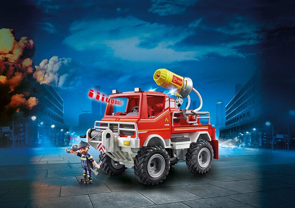 PLAYMOBIL 9466 Όχημα Πυροσβεστικής με τροχαλία ρυμούλκησης