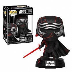 FUNKO POP! Star Wars Rise of Skywalker - Kylo Ren #308 Vinyl Figure Electronic Light and Sound