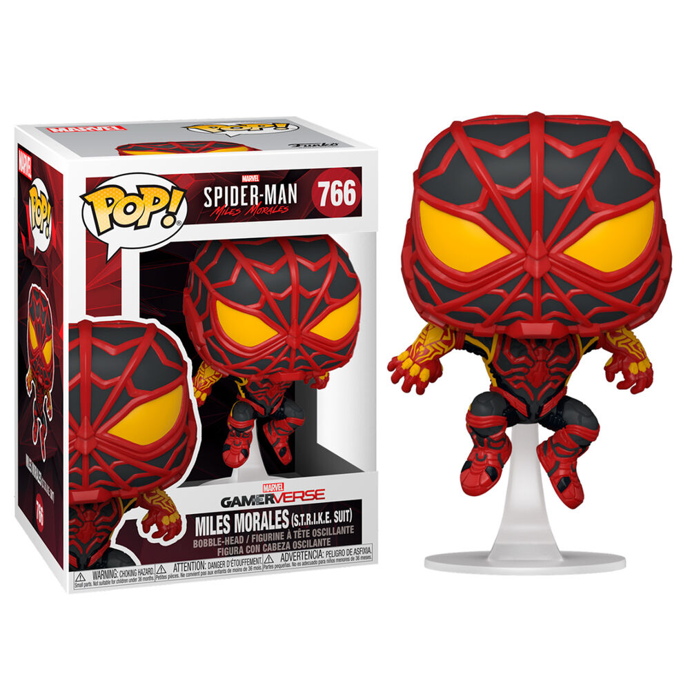 FUNKO POP! Miles Morales S.T.R.I.K.E. Suit 766 Vinyl Figure