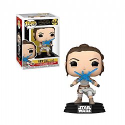 FUNKO POP! Star Wars Rey (Two Lightsabers) #434 Bobble-Head Vinyl Figure