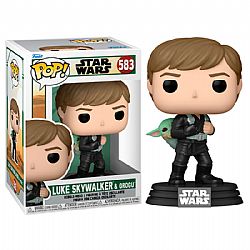 Funko Pop! Book of Boba Fett - Luke Skywalker and Grogu (TRNG) #583 Vinyl Figure
