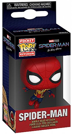 Funko Pocket Pop! Spider-Man No Way Home - Spider Man (Leaping) Bobble-Head Vinyl Keychain