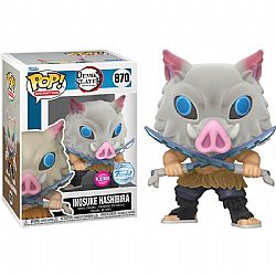 FUNKO POP! Demon Slayer Inosuke Hashibira (Flocked)#870 Vinyl Figure