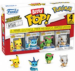 Funko Bitty Pop! Pokemon - Pikachu Squirtle Charmander Bulbasaur Vinyl Figures (4-Pack)
