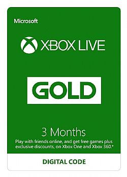 Xbox Live Gold Συνδρομή 3 Μηνών (SERIAL ONLY)