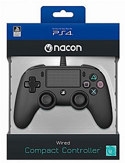 Nacon Wired Compact Controller Color Edition Black PS4